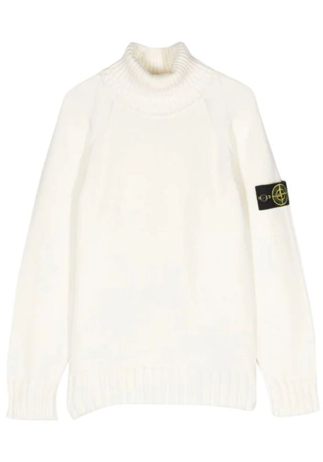 Cream cotton sweater for children Stone Island | 7716504/DEBPANNA