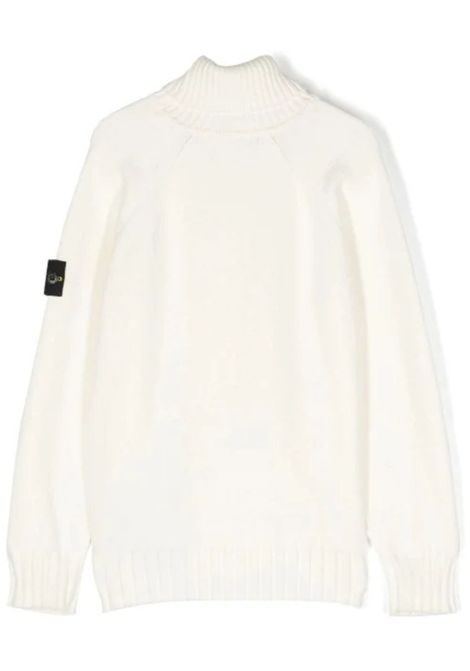 Cream cotton sweater for children Stone Island | 7716504/DEBPANNA