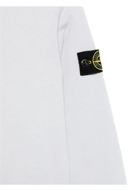 Felpa bambino bianca in cotone Stone Island | 771661340/SUBIANCO