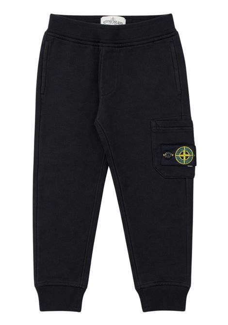 Pantalone neonato nero in cotone Stone Island | 771661540/SUNERO