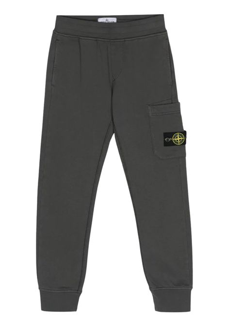 Pantalone bambino grigio in cotone Stone Island | 785668956/DEBGRIGIO