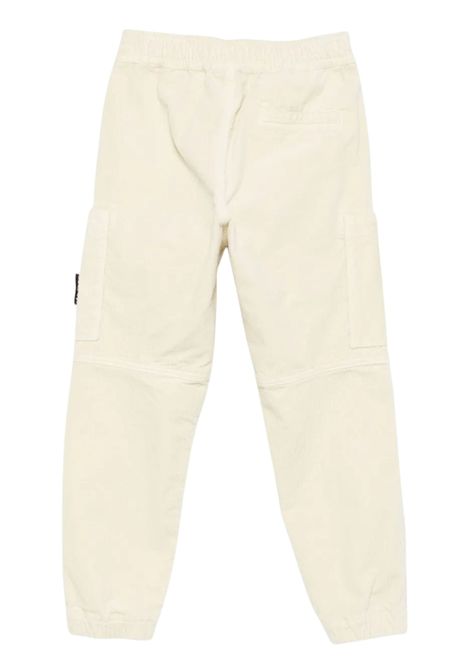 Beige velvet trousers for children Stone Island | 811630403/DEBBEIGE
