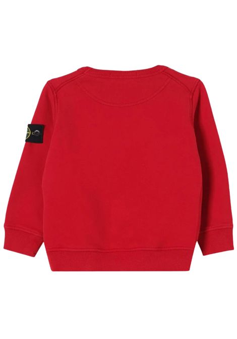 Felpa bambino rossa in cotone Stone Island | 811661320/DEBROSSO