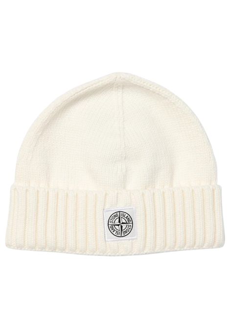 Cappello bambino panna in cotone Stone Island | 81166NN00/ANPANNA