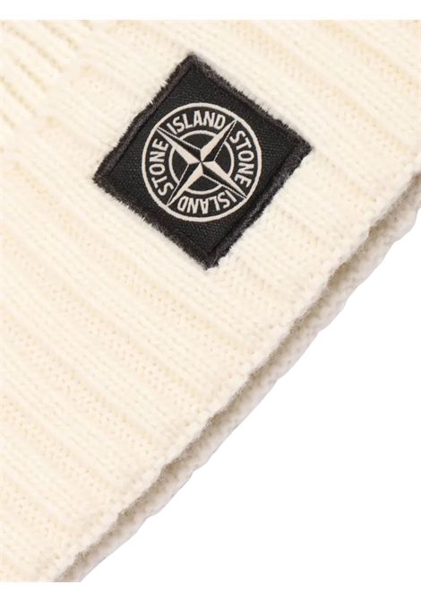 Cappello bambino panna in misto lana Stone Island | 8116N04Z4/ANPANNA
