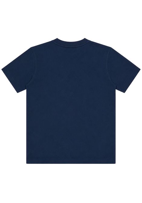Blue cotton T-shirt for children Stone Island | K2S162100008/ANBLU