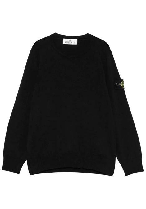Maglione bambino nero in lana Stone Island | K2S165100009/ANNERO
