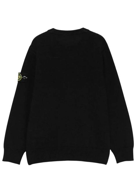 Maglione bambino nero in lana Stone Island | K2S165100009/ANNERO