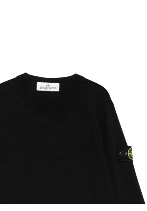 Maglione bambino nero in lana Stone Island | K2S165100009/ANNERO