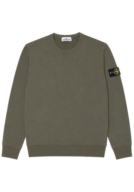 Green cotton children's sweatshirt Stone Island | K2S166100019/ANVERDE
