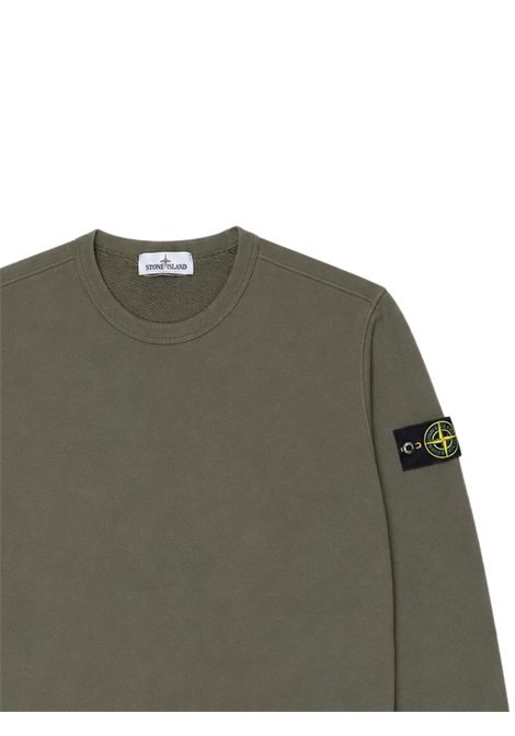Green cotton children's sweatshirt Stone Island | K2S166100019/ANVERDE