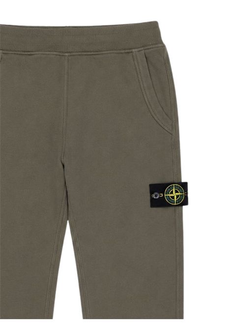 Pantalone bambino verde in cotone Stone Island | K2S166200006/ANVERDE