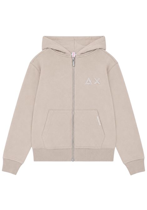 Beige cotton children's sweatshirt SUN68 | F35322/DEBBEIGE