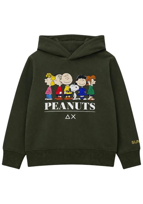 Felpa bambino verde in cotone SUN68 | F45321/SUVERDE