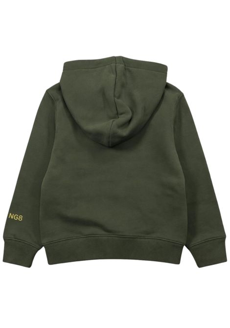 Felpa bambino verde in cotone SUN68 | F45321/SUVERDE