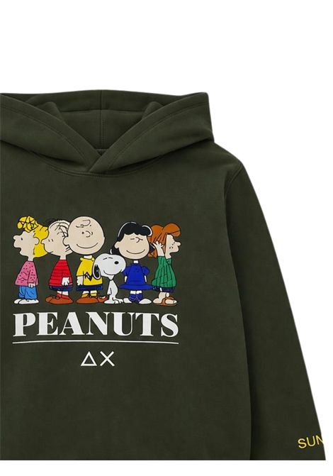 Felpa bambino verde in cotone SUN68 | F45321/SUVERDE