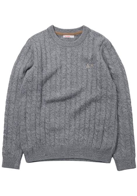 Maglione bambino grigio in lana SUN68 | K42340/SUGRIGIO