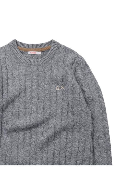 Maglione bambino grigio in lana SUN68 | K42340/SUGRIGIO