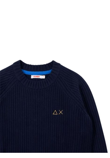 Maglione bambino blu in lana SUN68 | K4234207/SUBLU