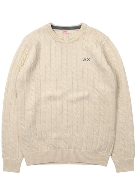 Maglione bambino panna in lana SUN68 | K4334101/SUPANNA