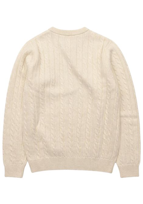 Maglione bambino panna in lana SUN68 | K4334101/SUPANNA