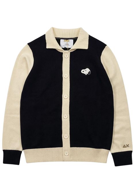 Cardigan bambino nero in lana SUN68 | K453641131/SUNERO
