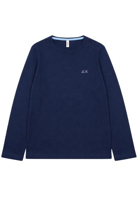 T-shirt bambino blu in cotone SUN68 | T44304/SUBLU