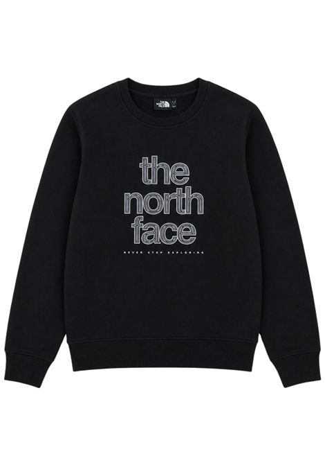 Felpa bambina nera in cotone THE NORTH FACE | PALE BLOSSOM/DEBNERO