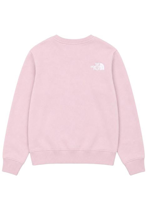 Felpa bambina rosa in cotone THE NORTH FACE | PALE BLOSSOM/DEBROSA
