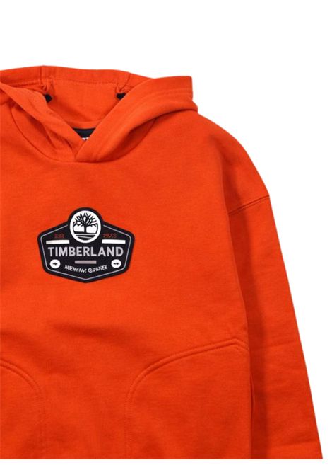 Orange cotton sweatshirt for children Timberland | T6045656/SUARANCIO