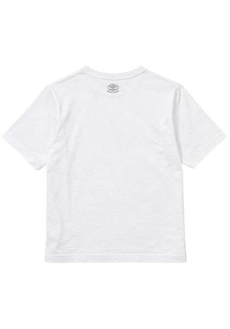 White cotton T-shirt for children Timberland | T60532/SUBIANCO