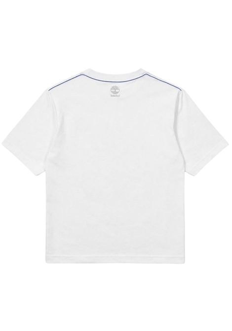 White cotton T-shirt for children Timberland | T60541/SUBIANCO