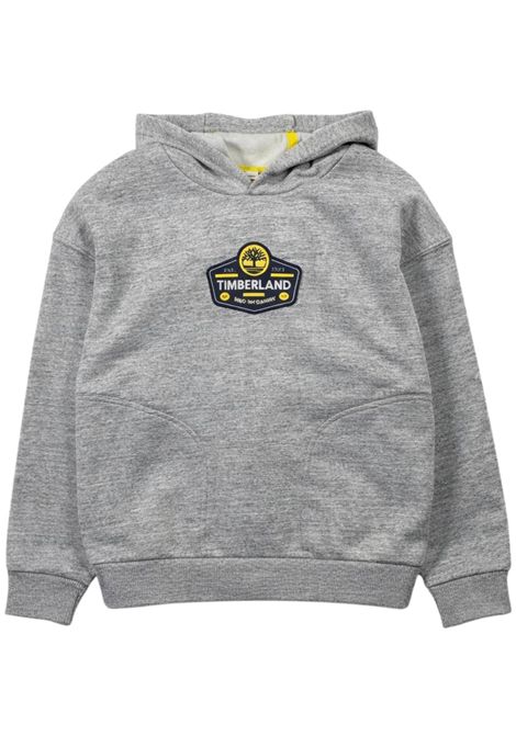 Grey cotton sweatshirt for children Timberland | T60546/SUGRIGIO