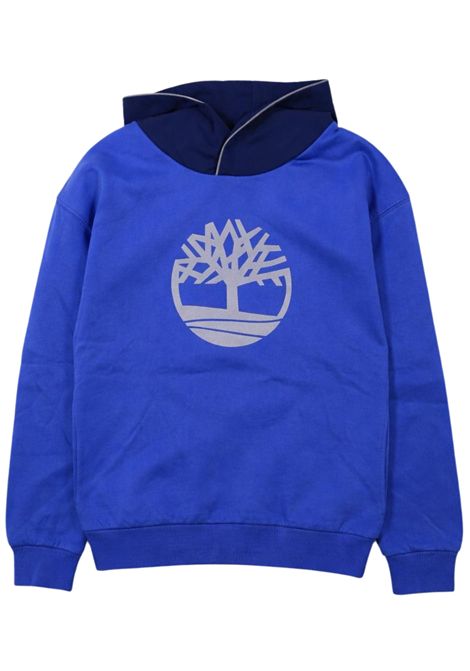 Blue cotton sweatshirt for children Timberland | T60549/SUAZZURRO