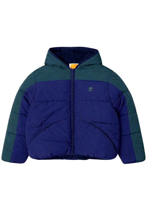 Blue/green padded children's jacket Timberland | T60554/SUBLU/VERDE