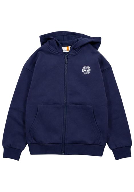 Blue cotton sweatshirt for children Timberland | T60560/MABLU