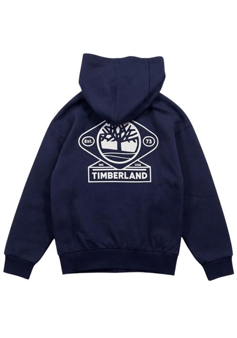 Blue cotton sweatshirt for children Timberland | T60560/MABLU