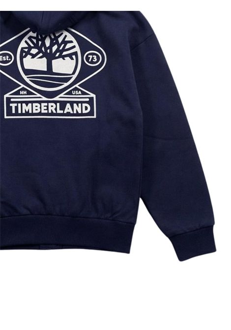 Blue cotton sweatshirt for children Timberland | T60560/MABLU