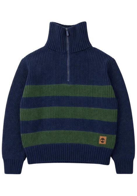 Children's wool and cotton sweater Timberland | T60571/SUBLU/VERDE