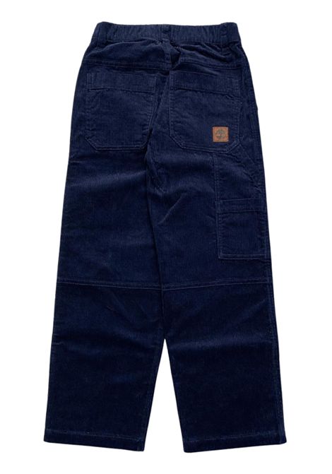 Blue cotton trousers for children Timberland | T60576/SUBLU