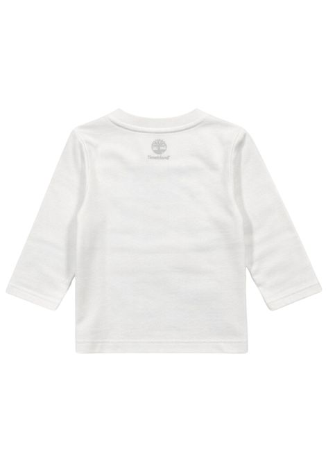 White cotton baby T-shirt Timberland | T60589/MABIANCO