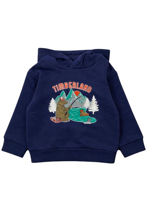 Blue cotton baby sweatshirt Timberland | T60592/SUBLU