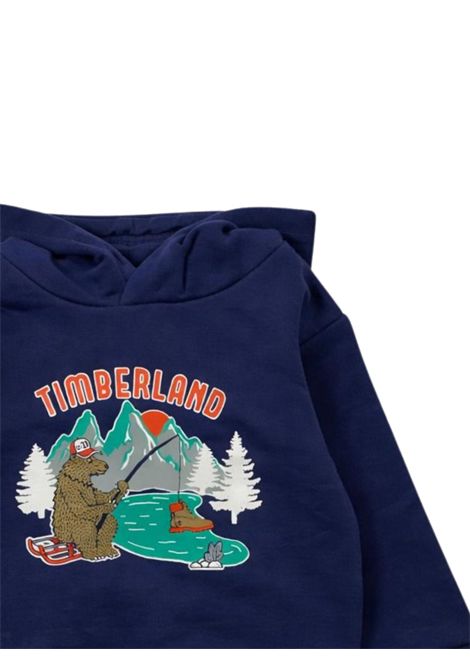 Blue cotton baby sweatshirt Timberland | T60592/SUBLU