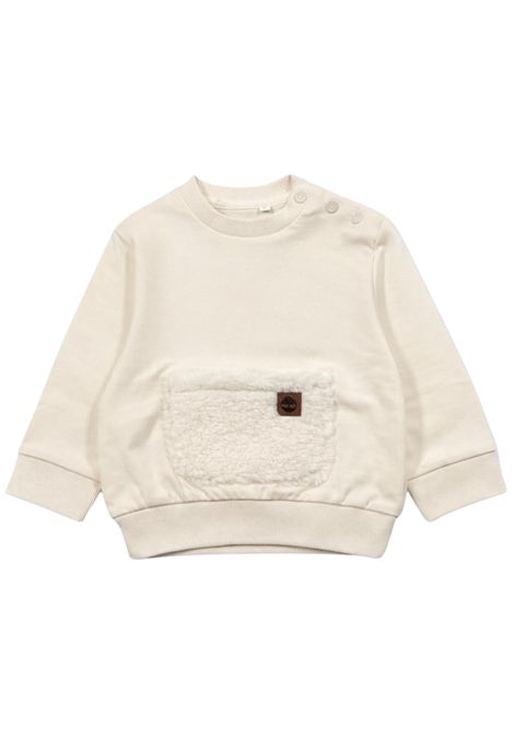 Cream cotton baby sweatshirt Timberland | T60619/SUPANNA