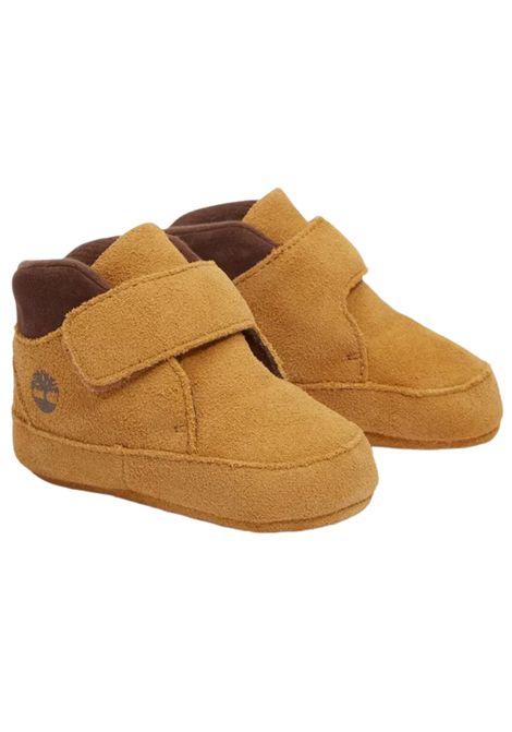 Timberland Crib Bootie Mid Hook & Loop boot wheat suede neonato Timberland | TB0A6H8G/MABEIGE