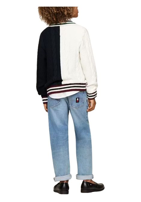 Maglione bambino in lana e cotone TOMMY HILFIGER | 4500555540/DEBPANNA/BLU