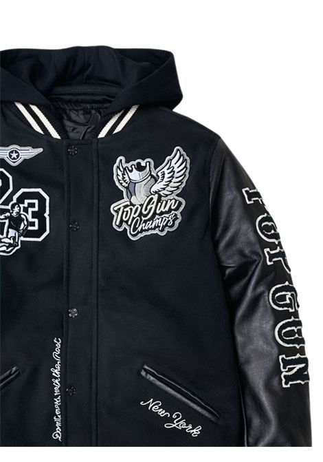 Giubbino bambino nero bomber TOP GUN | 02G0584/MANERO