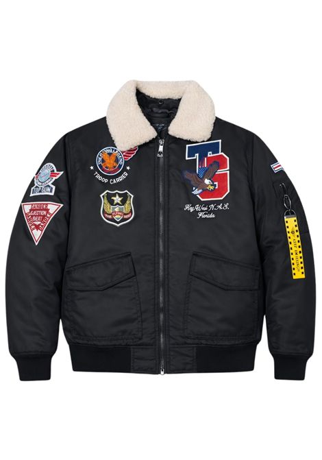 Giubbino bambino nero bomber TOP GUN | 02G0586/MANERO