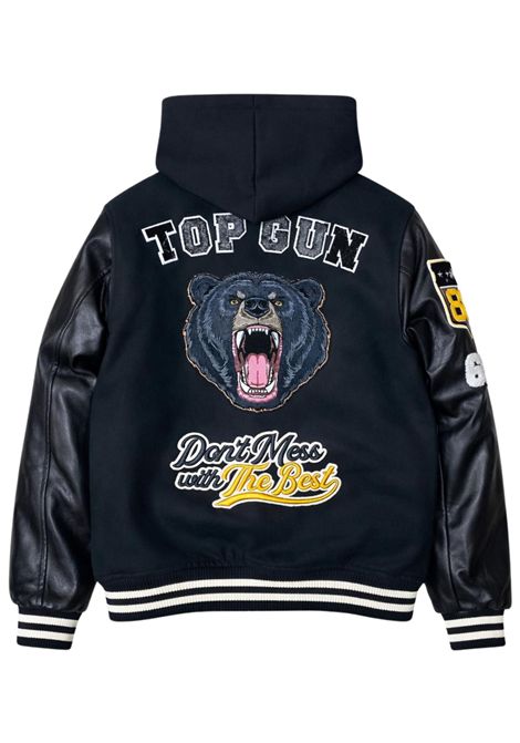 Giubbino bambino nero bomber TOP GUN | 02G0588/MANERO