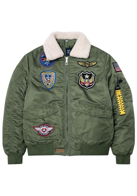 Giubbino bambino verde bomber TOP GUN | 02G0592/MAVERDE